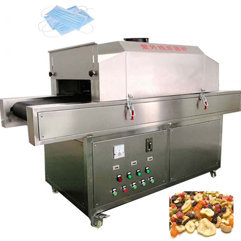 We customized one set UV sterilizer machine with stainless steel belt for USA customer